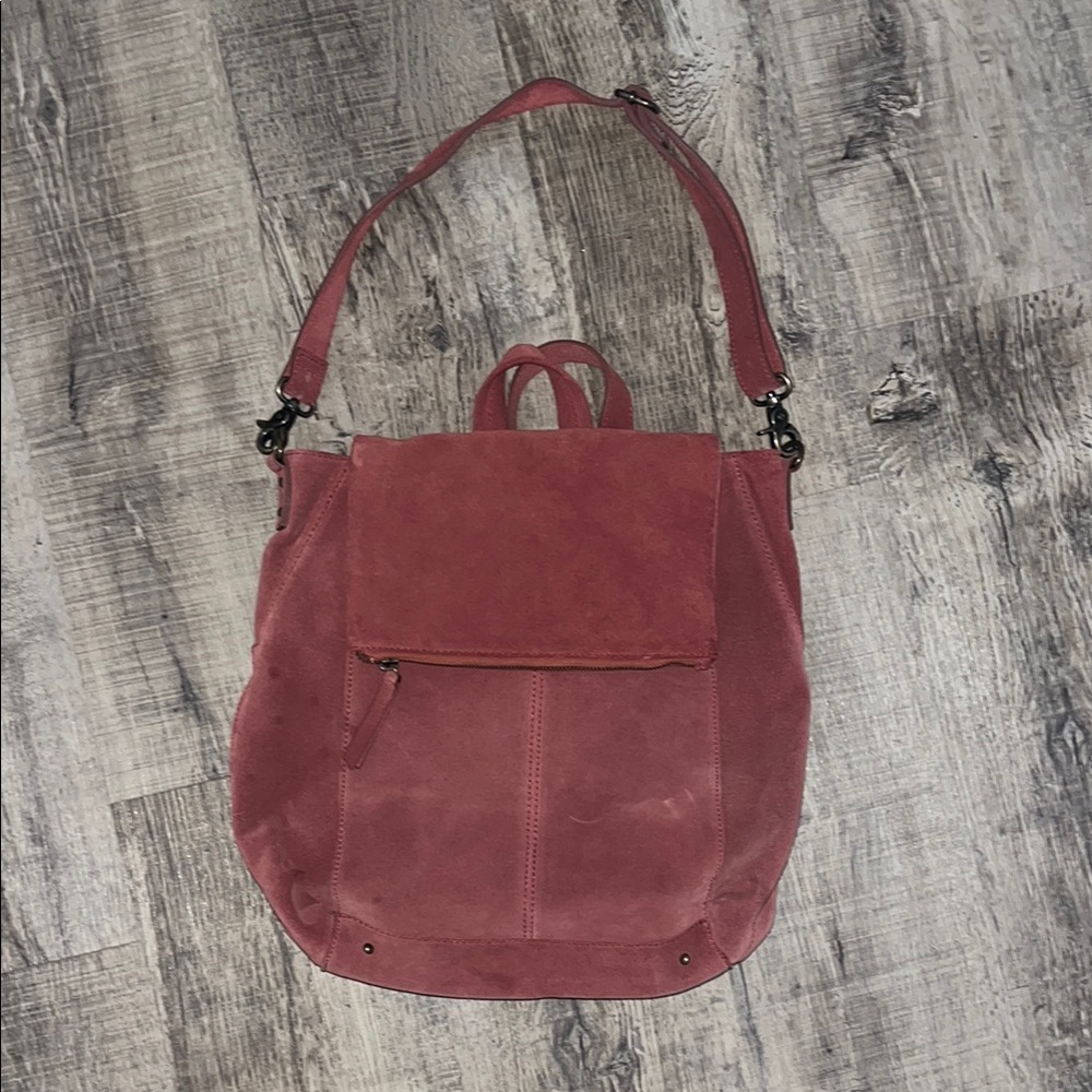 Free People Camila Suede Convertible Backpack